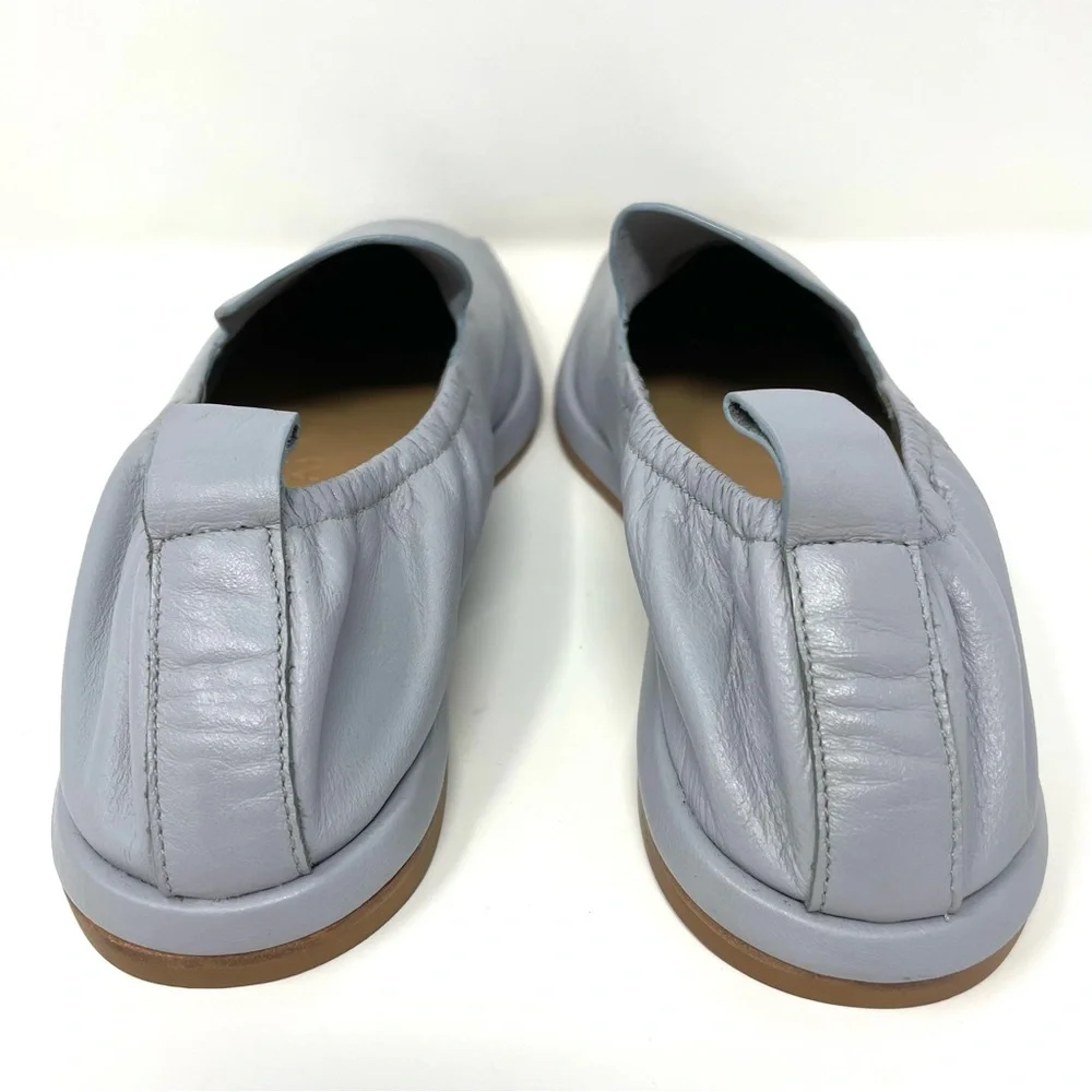 Wal & Pai Malaga Flat Modern Loafer in Concrete Nappa Size 37 New in Box